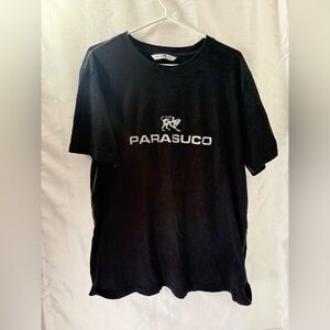 Parasuco T-shirts Men’s XL size used great condition Black Red Silver